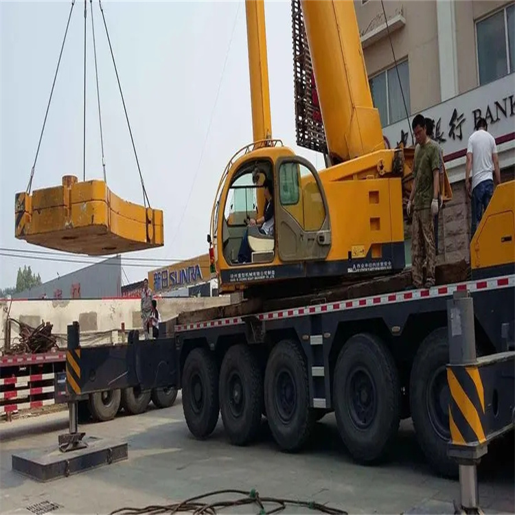 周口当地吊车出租|机器吊装|75吨|工厂搬迁服务